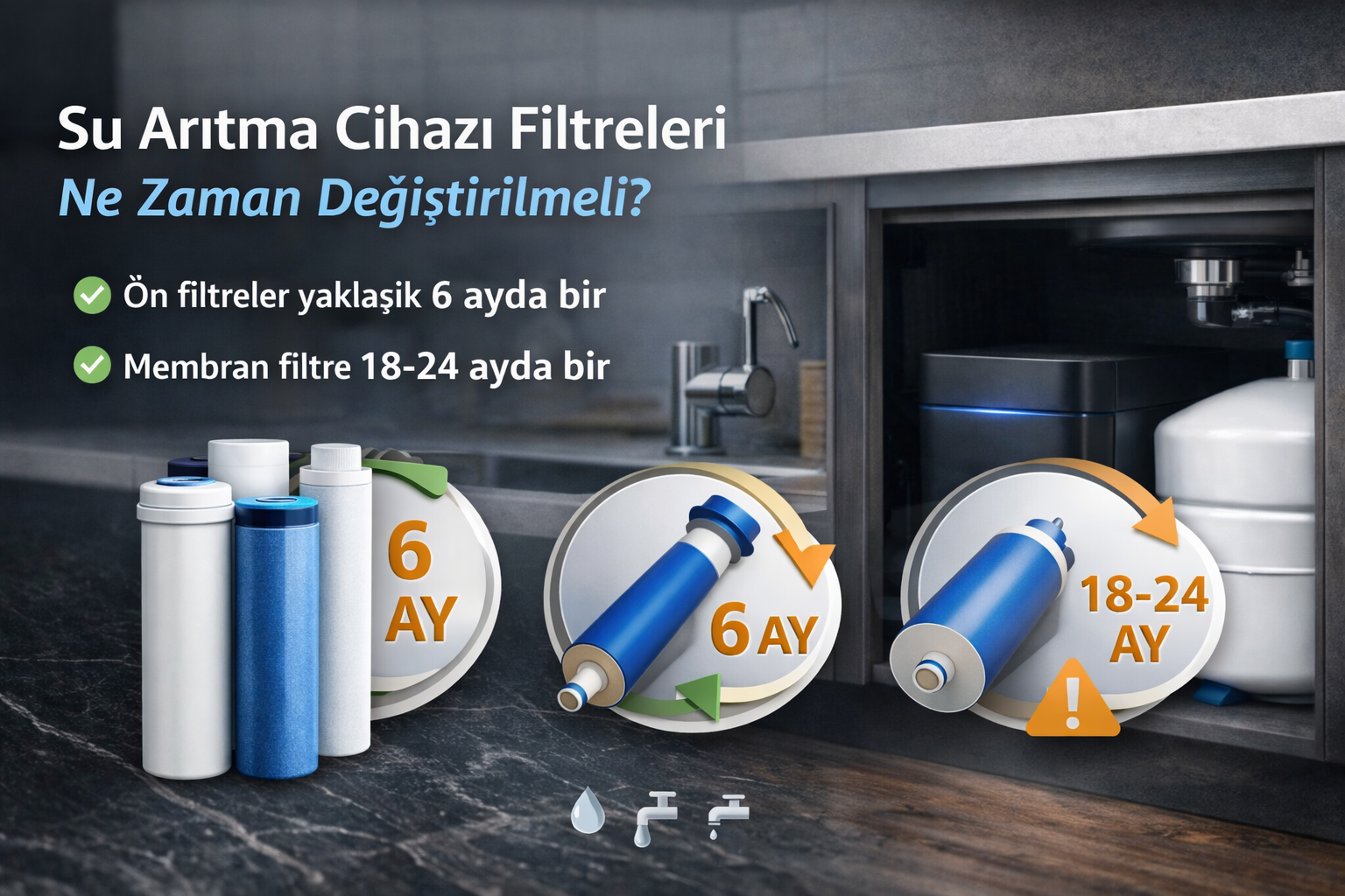 Su Arıtma Cihazı Filtreleri Ne Zaman Değiştirilmeli?